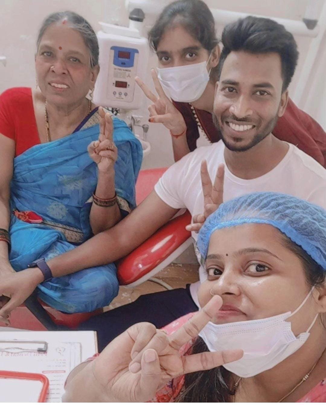 Happy Family at Clinic